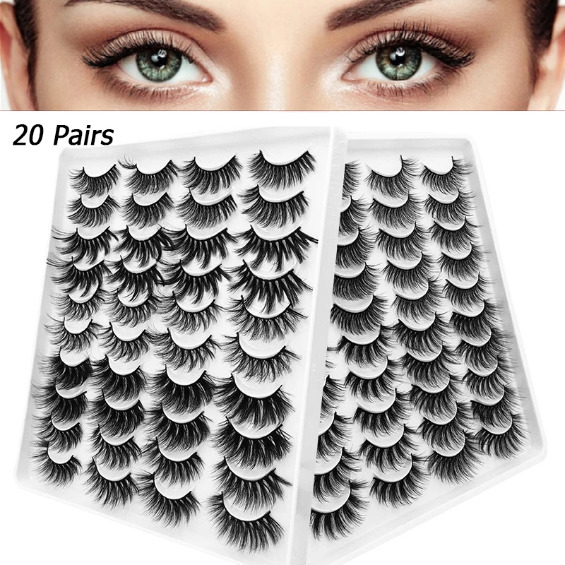 20 Pairs False Eyelashes Natural Mink Lashes Fake Lashes Long Makeup 3D Mink Eyelash Extension Mink Eyelashes For Women Nagaraku
20 Pairs False Eyelashes Natural Mink Lashes Fake Lashes Long Makeup 3D Mink Eyelash Extension Mink Eyelashes For Women Nagaraku