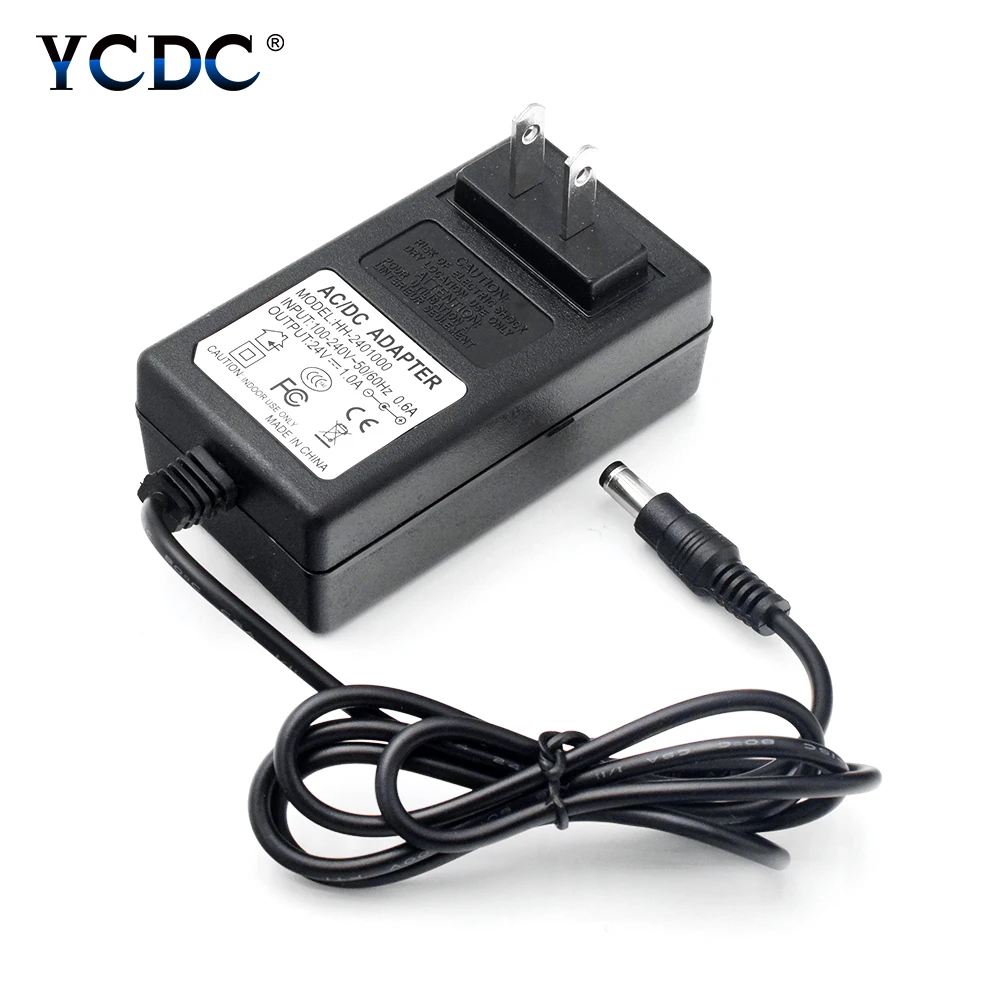 24V 1A Power Supply Adapter Transformer Charger For LED Strip Light Router CCTV Camera VCD Palyer Game Machines US/EU Plug
24V 1A Power Supply Adapter Transformer Charger For LED Strip Light Router CCTV Camera VCD Palyer Game Machines US/EU Plug