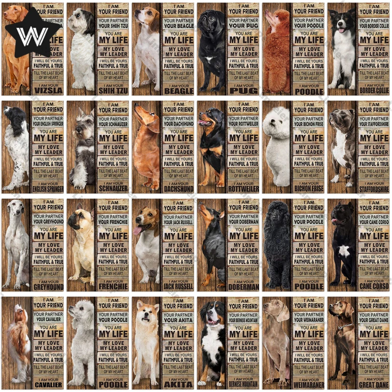 Dog Life Metal Sign Vintage Style Tin Plaque Metal Poster Retro Shabby Tin Sign Metal Plate Wall Sticker for Home Man Cave Decor
Dog Life Metal Sign Vintage Style Tin Plaque Metal Poster Retro Shabby Tin Sign Metal Plate Wall Sticker for Home Man Cave Decor