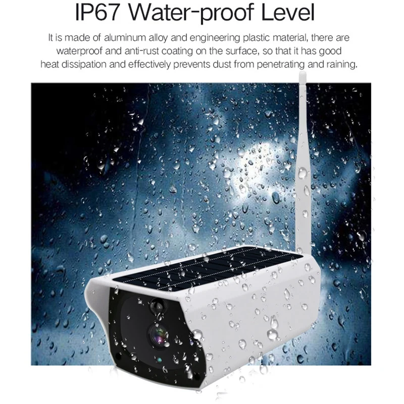 Camera Wireless Outdoor Security WIFI Solar Camera Outdoor Network Battery Monitoring Camera Home Security Camera
Camera Wireless Outdoor Security WIFI Solar Camera Outdoor Network Battery Monitoring Camera Home Security Camera