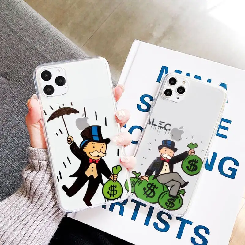Cartoon Luxury Dollar MonopolyS Phone Case Transparent Clear for iPhone 11 12 mini pro XS MAX 7 8 6 6S Plus X 5S SE 2020 XR
Cartoon Luxury Dollar MonopolyS Phone Case Transparent Clear for iPhone 11 12 mini pro XS MAX 7 8 6 6S Plus X 5S SE 2020 XR
