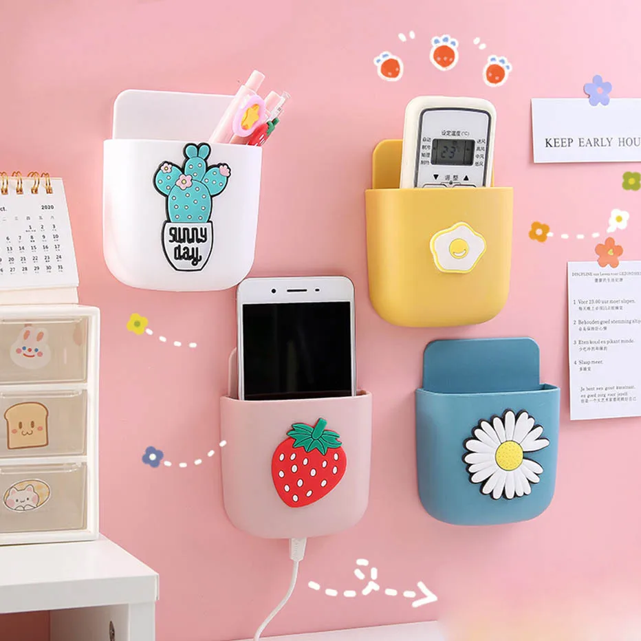 Wall-Mounted Cartoon Phone Organizer With Plug Punch Free Storage Box Multifunction USB Charging Rack Self-adhesive Wall Holder
Wall-Mounted Cartoon Phone Organizer With Plug Punch Free Storage Box Multifunction USB Charging Rack Self-adhesive Wall Holder