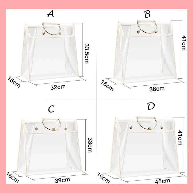 PVC Storage Sort Out Hanging Bag Wardrobe Storage Bag Transparent Handbag Bag Dust-proof Bag Waterproof Case Organizer
PVC Storage Sort Out Hanging Bag Wardrobe Storage Bag Transparent Handbag Bag Dust-proof Bag Waterproof Case Organizer