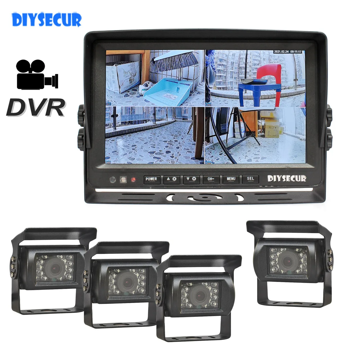DIYSECUR AHD 9 "Разделение четырехъядерный HD монитор 960P AHD Ночное Видение заднего вида светодиодный Камера Водонепроницаемый с sd-картой видео Зап...
DIYSECUR AHD 9 "Разделение четырехъядерный HD монитор 960P AHD Ночное Видение заднего вида светодиодный Камера Водонепроницаемый с sd-картой видео Зап...