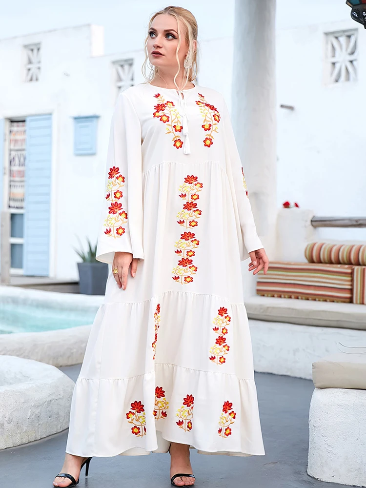 Ramadan Eid Mubarak Maxi Dresses For Women White Abaya Dubai Turkey Islam Muslim Fashion Long Dress Caftan Robe Longue Femme
Ramadan Eid Mubarak Maxi Dresses For Women White Abaya Dubai Turkey Islam Muslim Fashion Long Dress Caftan Robe Longue Femme