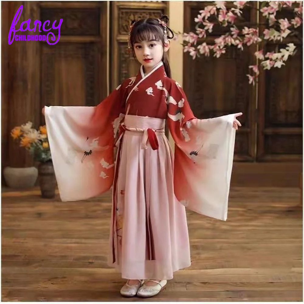 Chinese Traditional Hanfu Clothes Christmas Dress for Girls Disguise Halloween Girl Bell Sleeve Children's Carnival Costumes
Chinese Traditional Hanfu Clothes Christmas Dress for Girls Disguise Halloween Girl Bell Sleeve Children's Carnival Costumes
