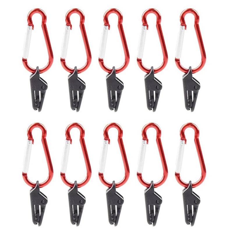 10 Pcs Universal Tent Clip Tent Fastening Lock Clip with Carabiner for Outdoor Camping Farm Garden
10 Pcs Universal Tent Clip Tent Fastening Lock Clip with Carabiner for Outdoor Camping Farm Garden