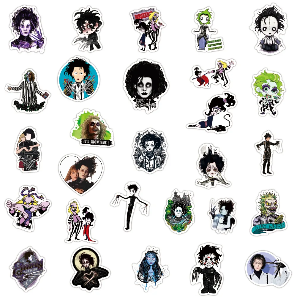 10/50pcs Stickers Tim Burton Classic Movie Edward Scissorhands Graffiti Sticker For Skateboard Laptop Bicycle Waterproof Decals
10/50pcs Stickers Tim Burton Classic Movie Edward Scissorhands Graffiti Sticker For Skateboard Laptop Bicycle Waterproof Decals