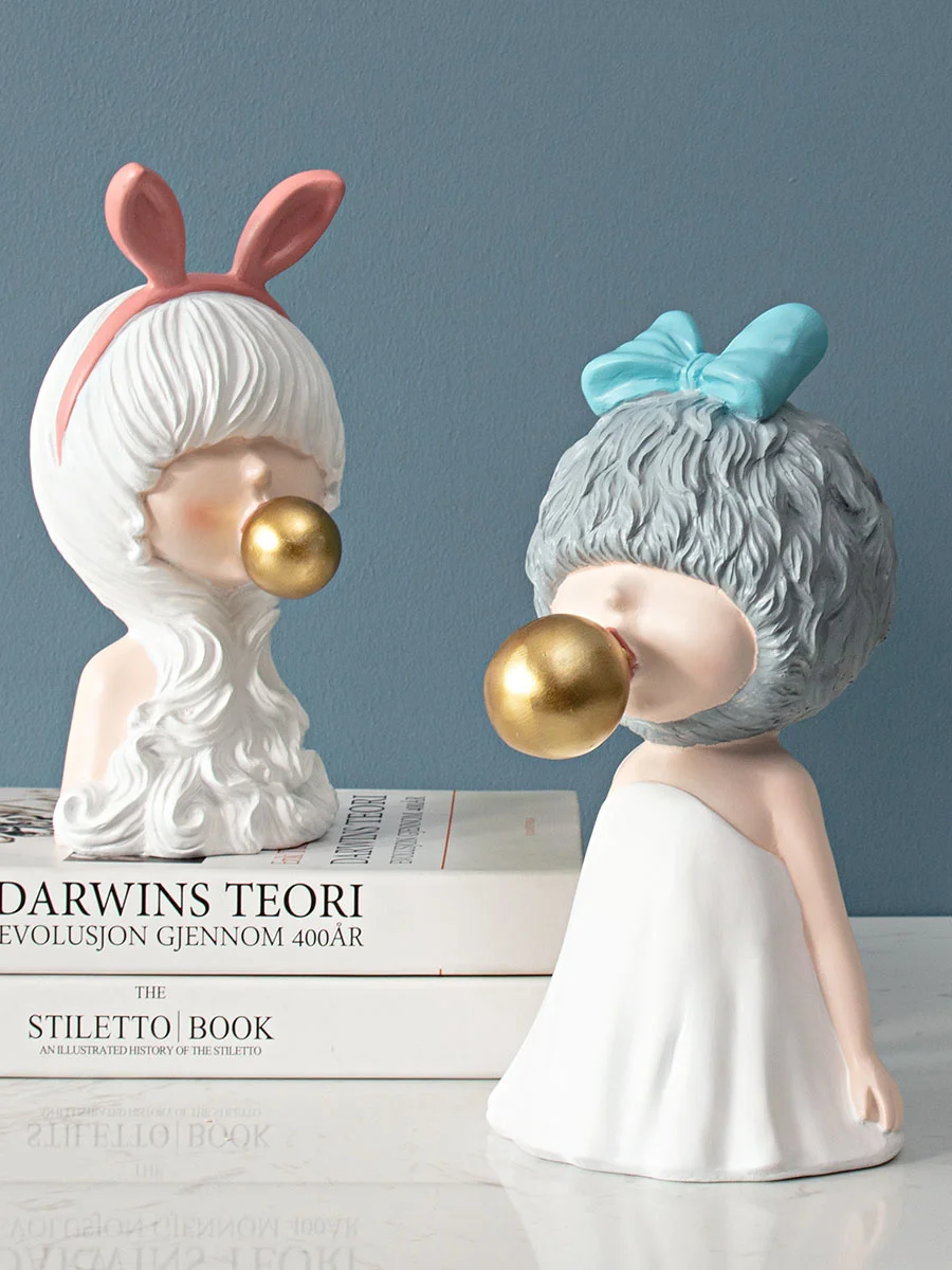 Modern In Style Beautiful Girl Figures With Crown/bladder/bow Ornaments Nice Girls Sculpture Rooms Decor Handicraft Harz Statue
Modern In Style Beautiful Girl Figures With Crown/bladder/bow Ornaments Nice Girls Sculpture Rooms Decor Handicraft Harz Statue