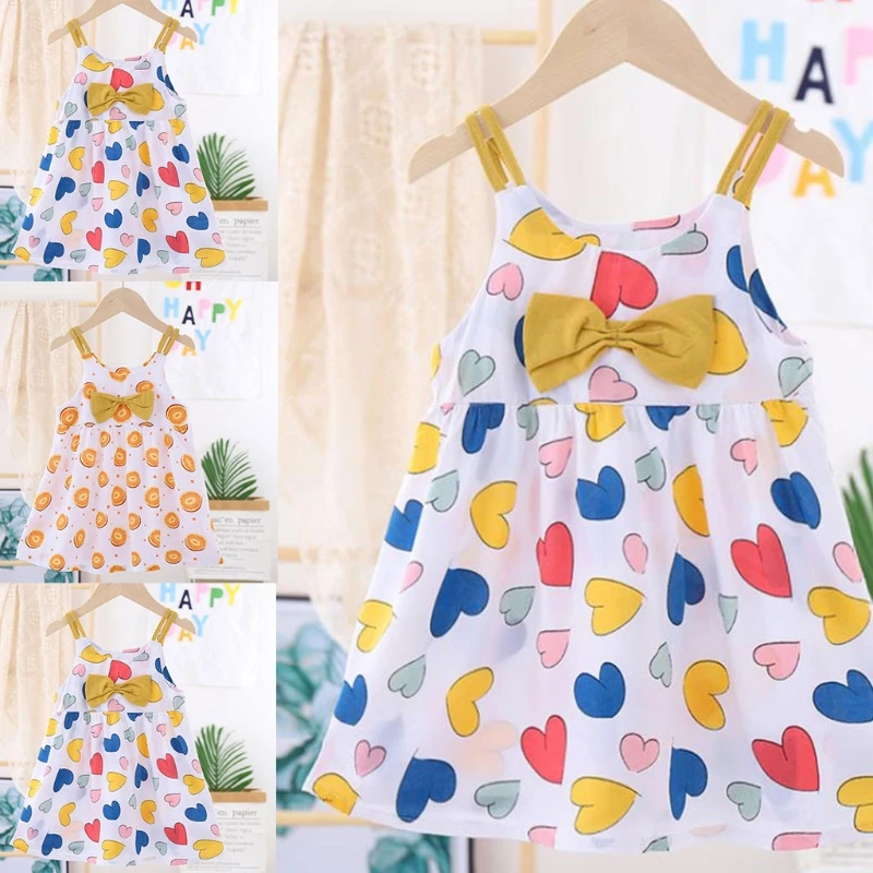 J60B Toddler Baby Girl Cotton Sling Dress Princess Sleeveless Printed Bow Dress Casual Summer Clothing
J60B Toddler Baby Girl Cotton Sling Dress Princess Sleeveless Printed Bow Dress Casual Summer Clothing