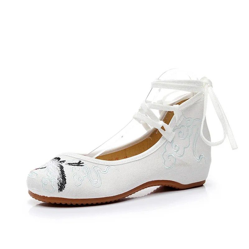 YourSeason Longevous Crane Embroidered Lace Strap Canvas Ballet Shoes Handmade Retro Women Casual Comfort Flats White
YourSeason Longevous Crane Embroidered Lace Strap Canvas Ballet Shoes Handmade Retro Women Casual Comfort Flats White