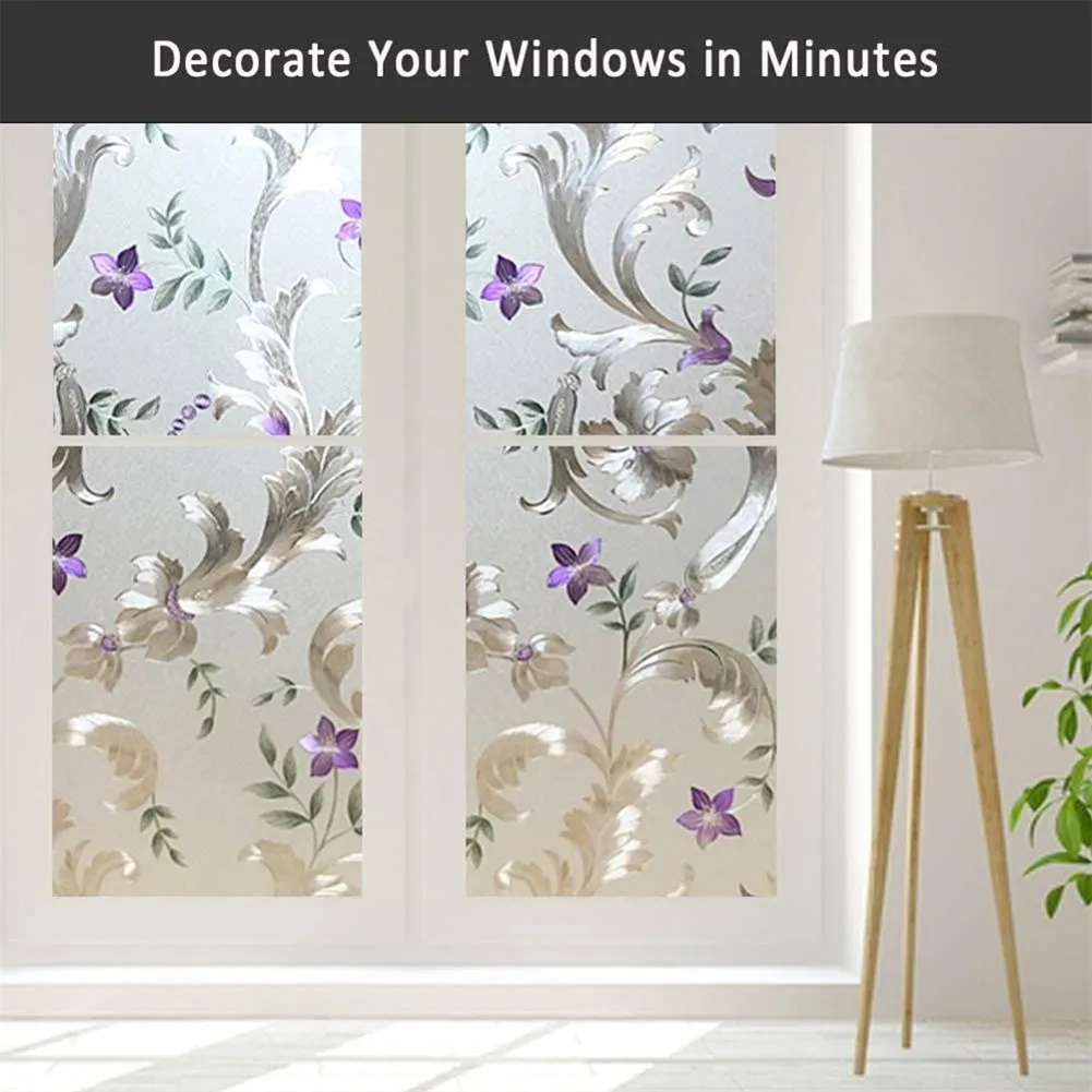 3D 45*100CM Privacy Window Film Morning Glory Colored Static Glass Film Painted Window Sticker Frosted Decorative For Bedroom
3D 45*100CM Privacy Window Film Morning Glory Colored Static Glass Film Painted Window Sticker Frosted Decorative For Bedroom