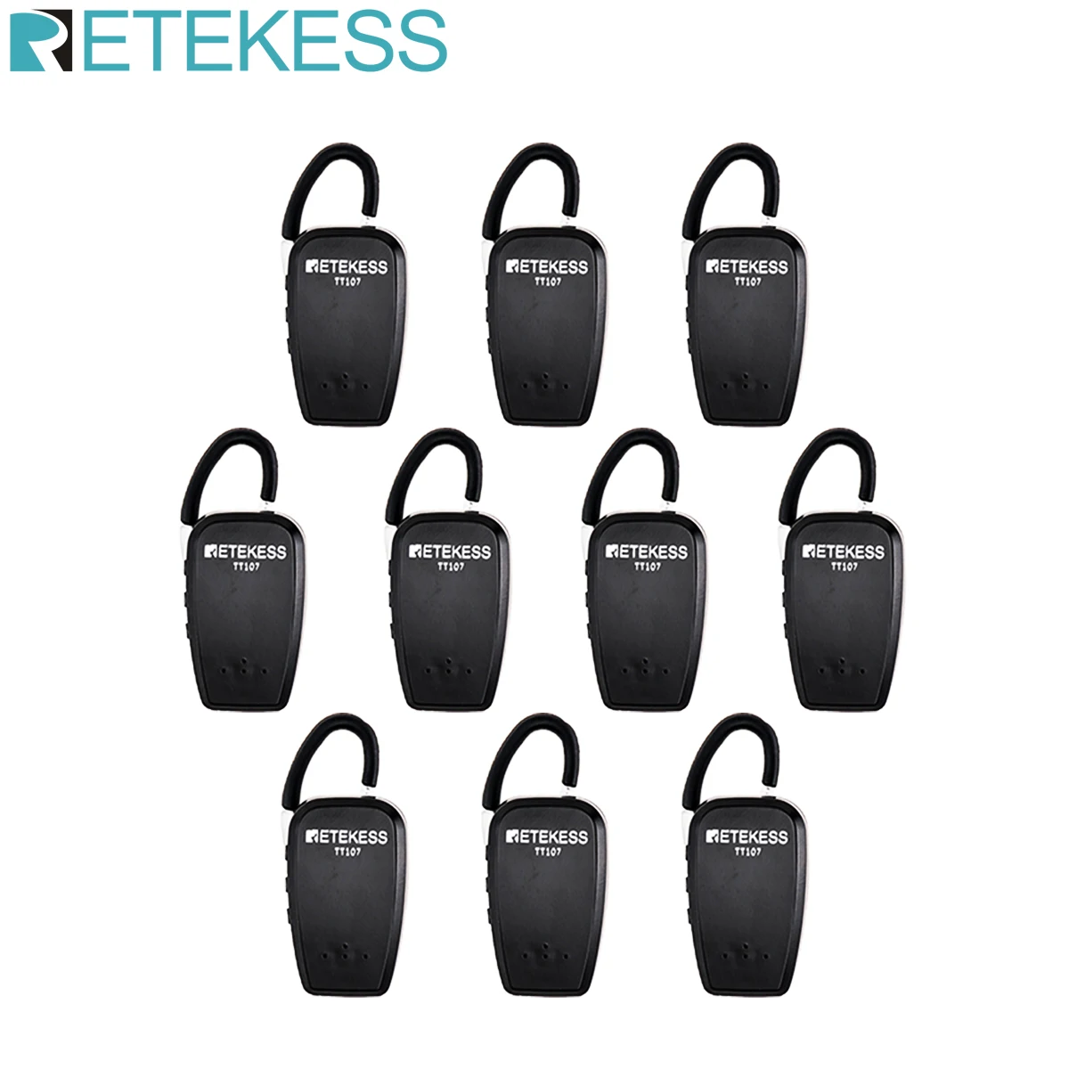

Retekess 10ps TT107 UHF Professional Ears Hanging Wireless Receiver Tour Guide System Traveling Museum Visit Conference