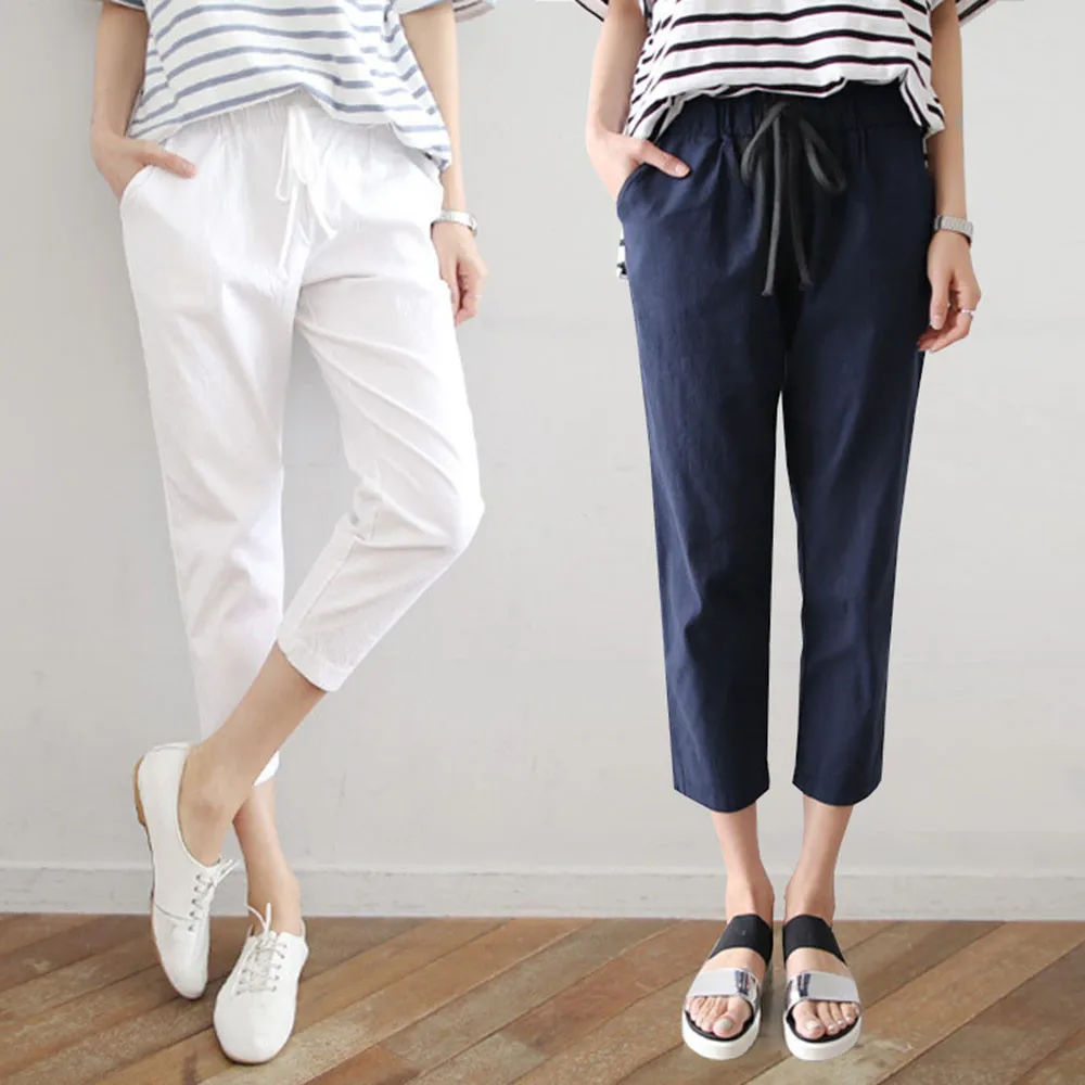 Casual Pants Cotton And Linen Nine-point Pants Women's Summer Loose Large Size Thin Casual Pants Thinner Harem Pants Women's 
Casual Pants Cotton And Linen Nine-point Pants Women's Summer Loose Large Size Thin Casual Pants Thinner Harem Pants Women's