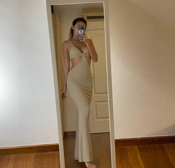7color Halter Sexy Backless Vacation Knitted Maxi Dresses for Women Summer Elegant Sexy Party Cut Out Backless Bodycon Dress
7color Halter Sexy Backless Vacation Knitted Maxi Dresses for Women Summer Elegant Sexy Party Cut Out Backless Bodycon Dress