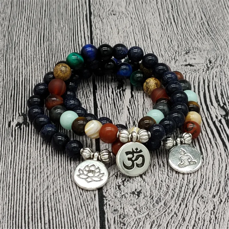 Om Buddha Life Tree Lotus Bracelets for Women 9 Planets Beaded Wrist Yoga Blue Sand Natural Stone Bracelet Men Fashion Jewelry
Om Buddha Life Tree Lotus Bracelets for Women 9 Planets Beaded Wrist Yoga Blue Sand Natural Stone Bracelet Men Fashion Jewelry
