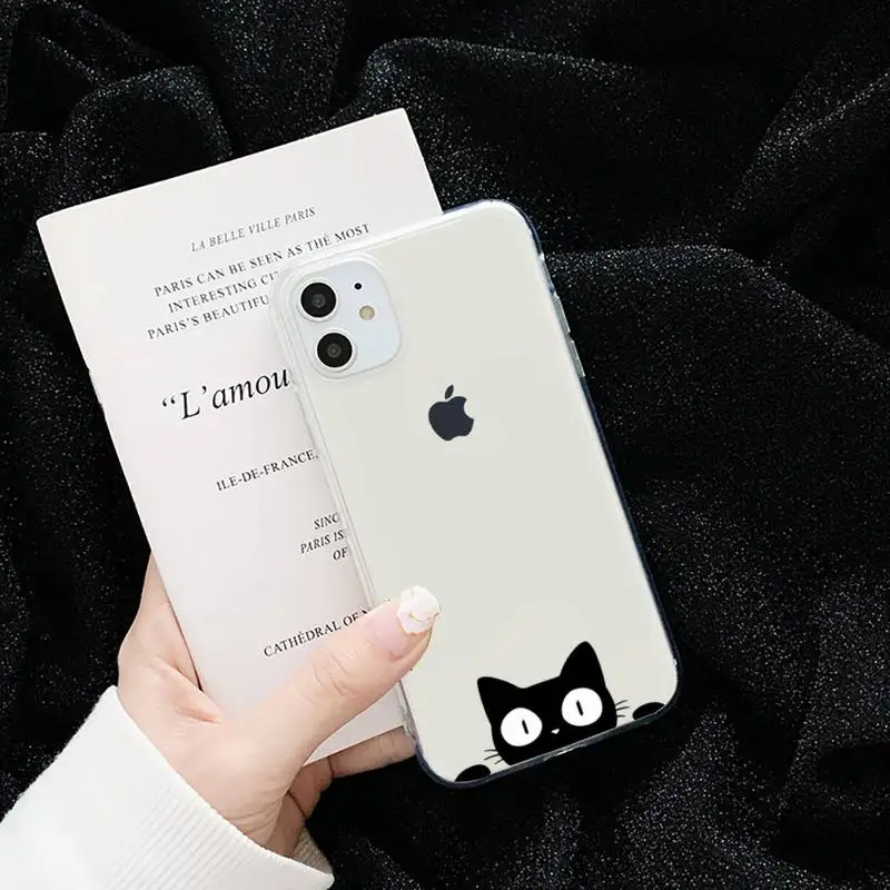 Cute black cat Phone Case Transparent soft For iphone 5 5s 5c se 6 6s 7 8 11 12 plus mini x xs xr pro max
Cute black cat Phone Case Transparent soft For iphone 5 5s 5c se 6 6s 7 8 11 12 plus mini x xs xr pro max