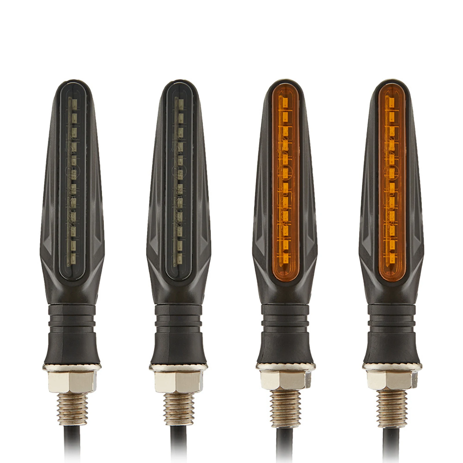 4pcs Motorcycle Flowing Light Turn Signal Light 12V LED Light Strip for ATV Vehicles
4pcs Motorcycle Flowing Light Turn Signal Light 12V LED Light Strip for ATV Vehicles
