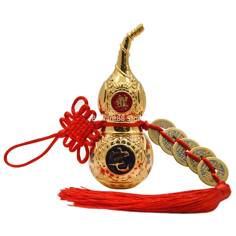 Collectible toy ornaments Chinese Feng Shui decoration Tai Chi miniature copper alloy gourd amulet
Collectible toy ornaments Chinese Feng Shui decoration Tai Chi miniature copper alloy gourd amulet