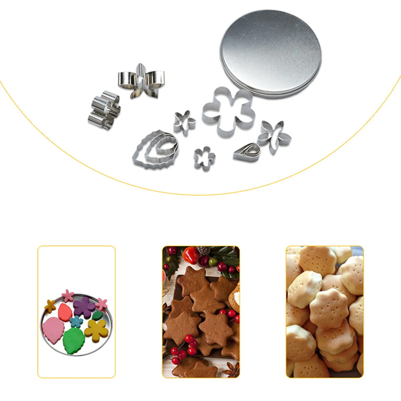 12 шт./компл. Нержавеющая сталь формы для выпечки печенья печенье шоколад для приготовления торта своими руками цветока Форма резак для выпе... 
12 шт./компл. Нержавеющая сталь формы для выпечки печенья печенье шоколад для приготовления торта своими руками цветока Форма резак для выпе...