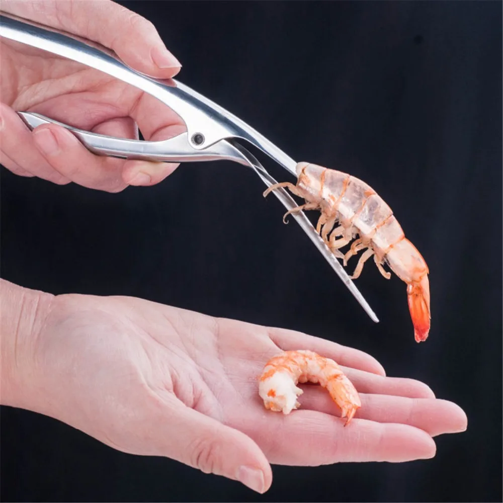 304Stainless Steel Creative Prawn Peeler Practical Shrimp Deveiner Device Fishing Knife Kitchen Cooking Seafood Gadget Tools
304Stainless Steel Creative Prawn Peeler Practical Shrimp Deveiner Device Fishing Knife Kitchen Cooking Seafood Gadget Tools