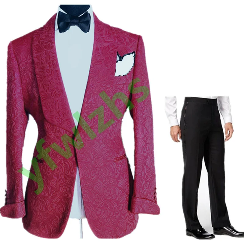 Handsome Embossing Groomsmen Shawl Lapel Groom Tuxedos Wedding Dress Men Suits Blazer Prom Dinner (Jacket+Pants+Tie) K506
Handsome Embossing Groomsmen Shawl Lapel Groom Tuxedos Wedding Dress Men Suits Blazer Prom Dinner (Jacket+Pants+Tie) K506