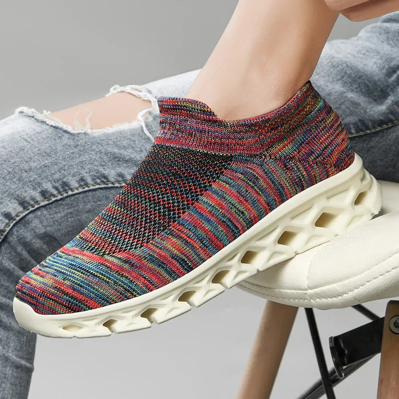 Men Sock Sneakers Hot Sale Women Running Shoes Woven Walking Flat Casual Shoes Light Comfortable Lover Summer Shoes Big Size 42
Men Sock Sneakers Hot Sale Women Running Shoes Woven Walking Flat Casual Shoes Light Comfortable Lover Summer Shoes Big Size 42