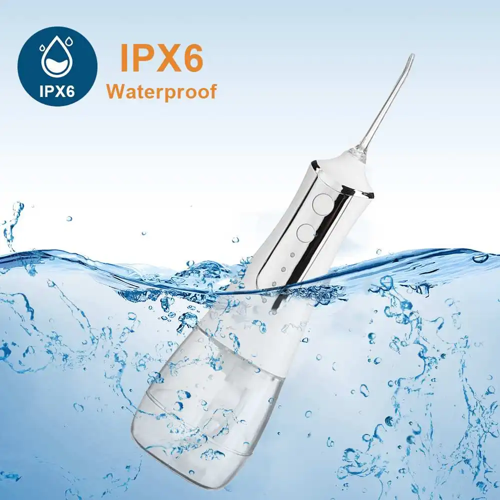 USB Rechargeable Oral Irrigator Dental Water Jet Irrigator for Teeth 350ML Water Tank Waterproof Teeth Cleaner Water Flosser
USB Rechargeable Oral Irrigator Dental Water Jet Irrigator for Teeth 350ML Water Tank Waterproof Teeth Cleaner Water Flosser