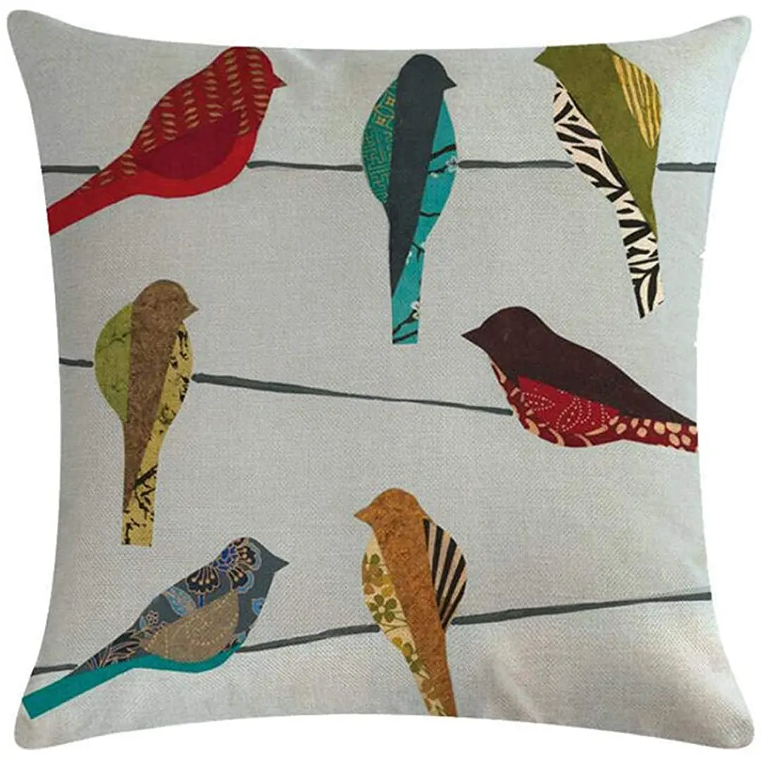 Grandiy Oil Painting Pillowcase Flax Printed Multicolor Birds Painting Pillow Encasement for Bedding Sofa Car Decoration
Grandiy Oil Painting Pillowcase Flax Printed Multicolor Birds Painting Pillow Encasement for Bedding Sofa Car Decoration