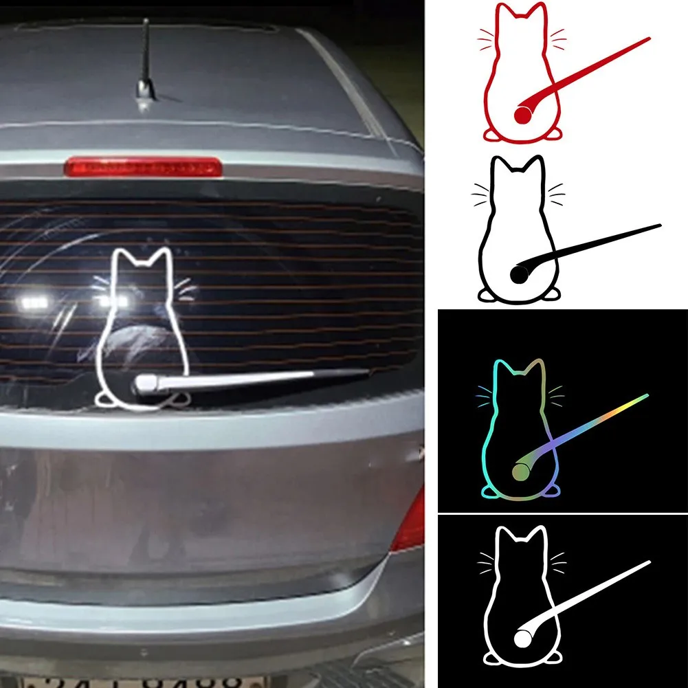 Universal Reflective Car Funny Cat Sticker Body Rear Windo Decoration Cartoon Decal Auto Racing Stripes Stickers
Universal Reflective Car Funny Cat Sticker Body Rear Windo Decoration Cartoon Decal Auto Racing Stripes Stickers