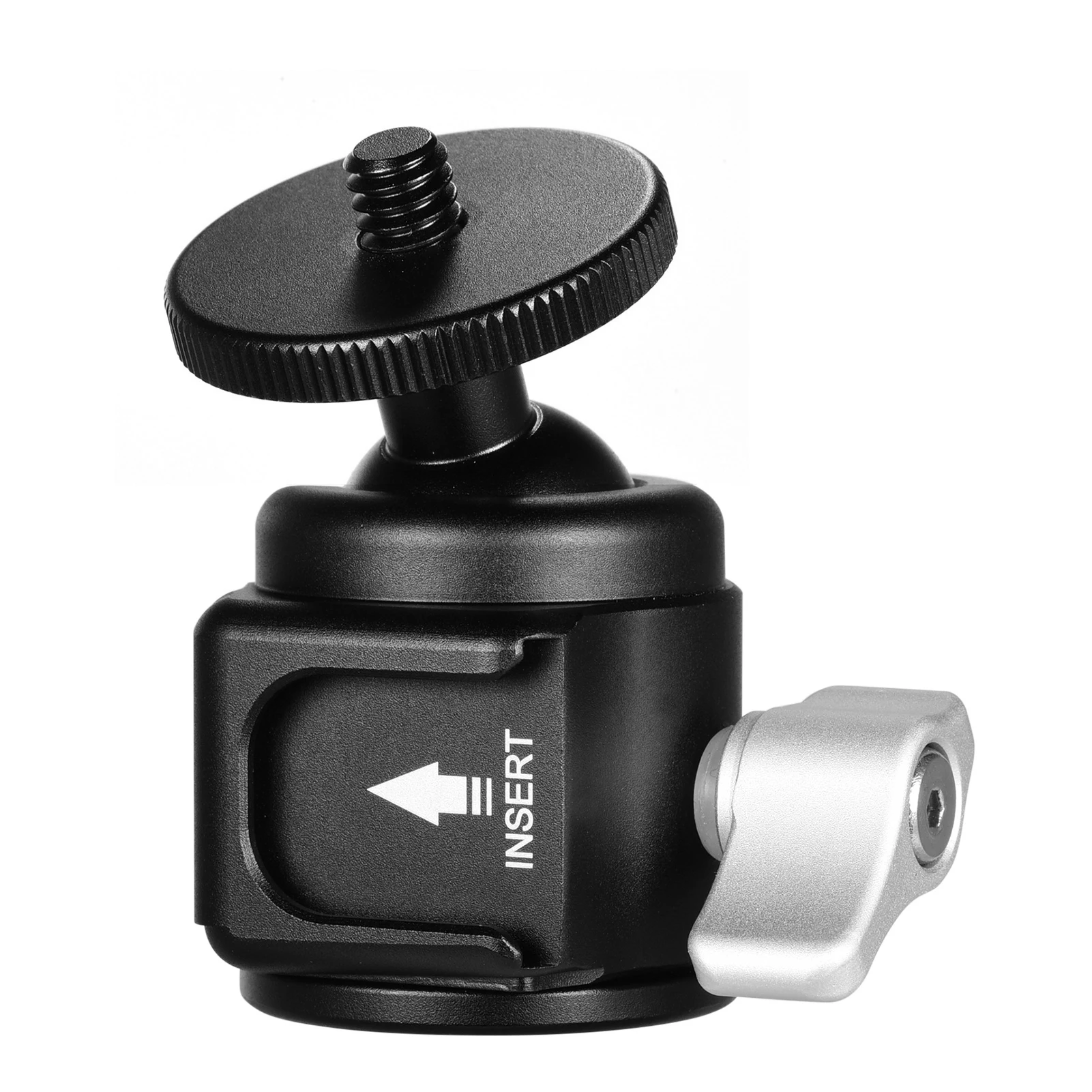 Mini BallHead Aluminum Alloy Ball Head Camera Tripod Head 5KG Payload with Cold Shoe Mount 1/4inch Screw Thread for DSLR Tripod
Mini BallHead Aluminum Alloy Ball Head Camera Tripod Head 5KG Payload with Cold Shoe Mount 1/4inch Screw Thread for DSLR Tripod
