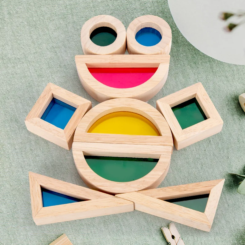 Treeyear Rainbow Sensory Blocks with Acrylic Board - Geometric Blocks, Rainbow Blocks Set Stacking Blocks(24 pcs)
Treeyear Rainbow Sensory Blocks with Acrylic Board - Geometric Blocks, Rainbow Blocks Set Stacking Blocks(24 pcs)