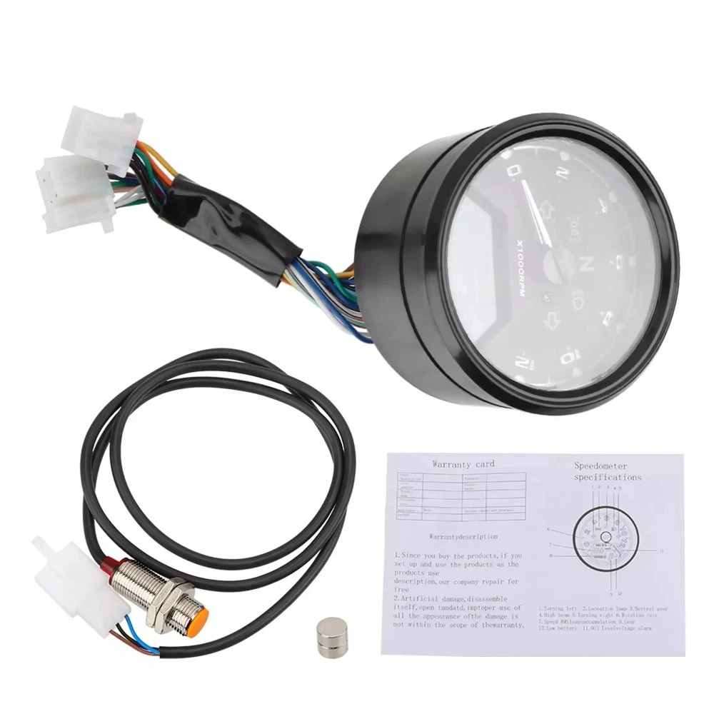 LED Digital Indicator Tachometer Fuel Meter Anti-glare Multifunctional Motorcycle Panel Speedometer Night vision Dial Odometer
LED Digital Indicator Tachometer Fuel Meter Anti-glare Multifunctional Motorcycle Panel Speedometer Night vision Dial Odometer
