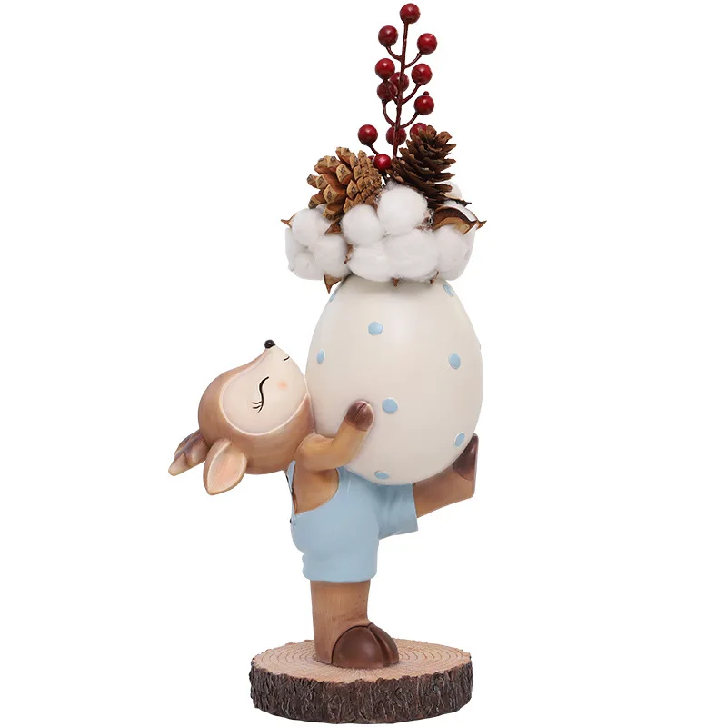 TECHOME Resin Succulent Pot Cute Fawn Flowerpot Tabletop Decorative Bonsai Creative Deer Ornaments Garden Pots Indoor Planter
TECHOME Resin Succulent Pot Cute Fawn Flowerpot Tabletop Decorative Bonsai Creative Deer Ornaments Garden Pots Indoor Planter