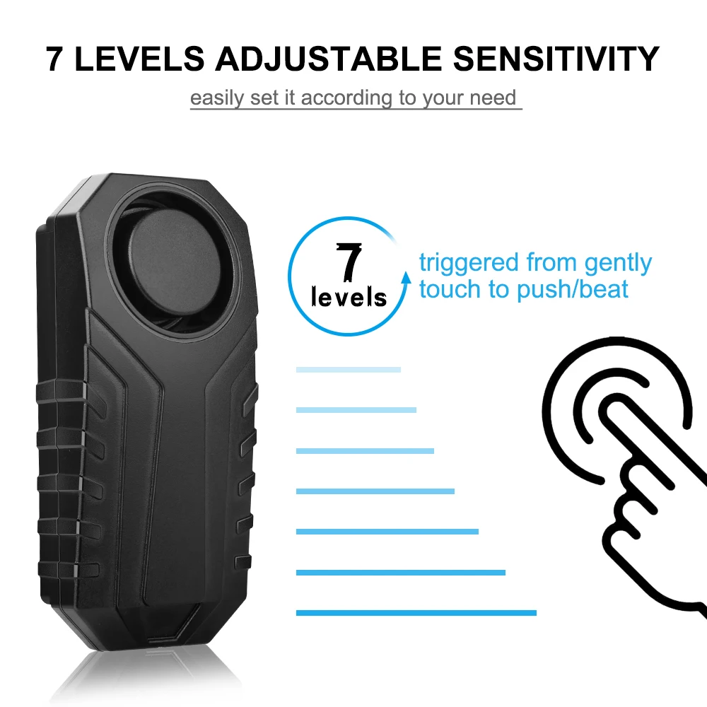 Electric Bicycle Security 113dB Anti Lost Remind Vibration Warning Alarm Sensor Remote Control Bike Alarm Waterproof Motorcycle
Electric Bicycle Security 113dB Anti Lost Remind Vibration Warning Alarm Sensor Remote Control Bike Alarm Waterproof Motorcycle