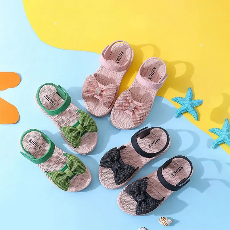 Casual Butterfly-knot Non-slip Soft Kid Toddler Baby Shoes Summer Korean Little Children's Girls Princess Open Toe Beach Sandals
Casual Butterfly-knot Non-slip Soft Kid Toddler Baby Shoes Summer Korean Little Children's Girls Princess Open Toe Beach Sandals