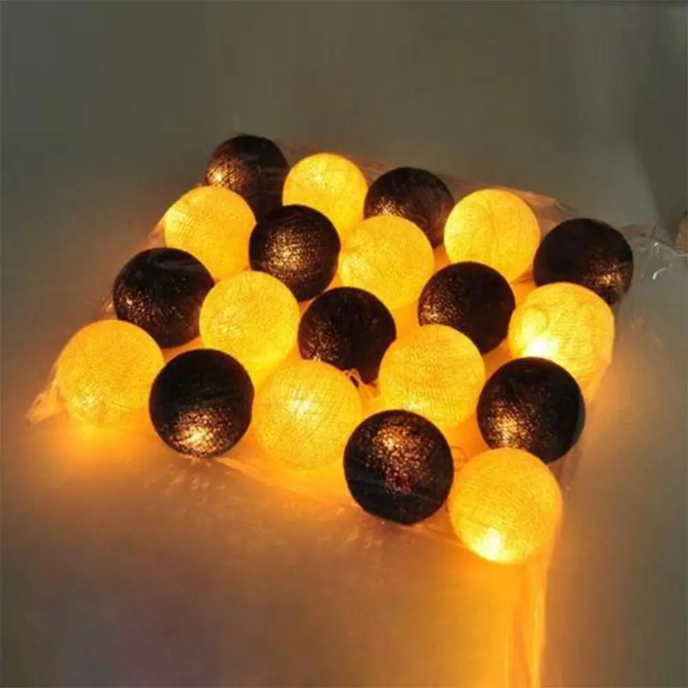 White + Dark Gray CottonBallLights 10 LED Cotton Decoration Light LED String Light Romantic 1.8M Wedding Ball Decors Lamps
White + Dark Gray CottonBallLights 10 LED Cotton Decoration Light LED String Light Romantic 1.8M Wedding Ball Decors Lamps