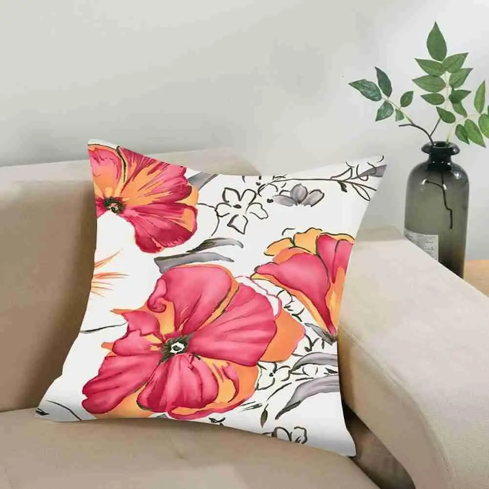 Цветной цветочный чехол для подушки, декоративный чехол для подушки из полиэстера с листьями, чехол для домашней диванной подушки K0F0
Цветной цветочный чехол для подушки, декоративный чехол для подушки из полиэстера с листьями, чехол для домашней диванной подушки K0F0
