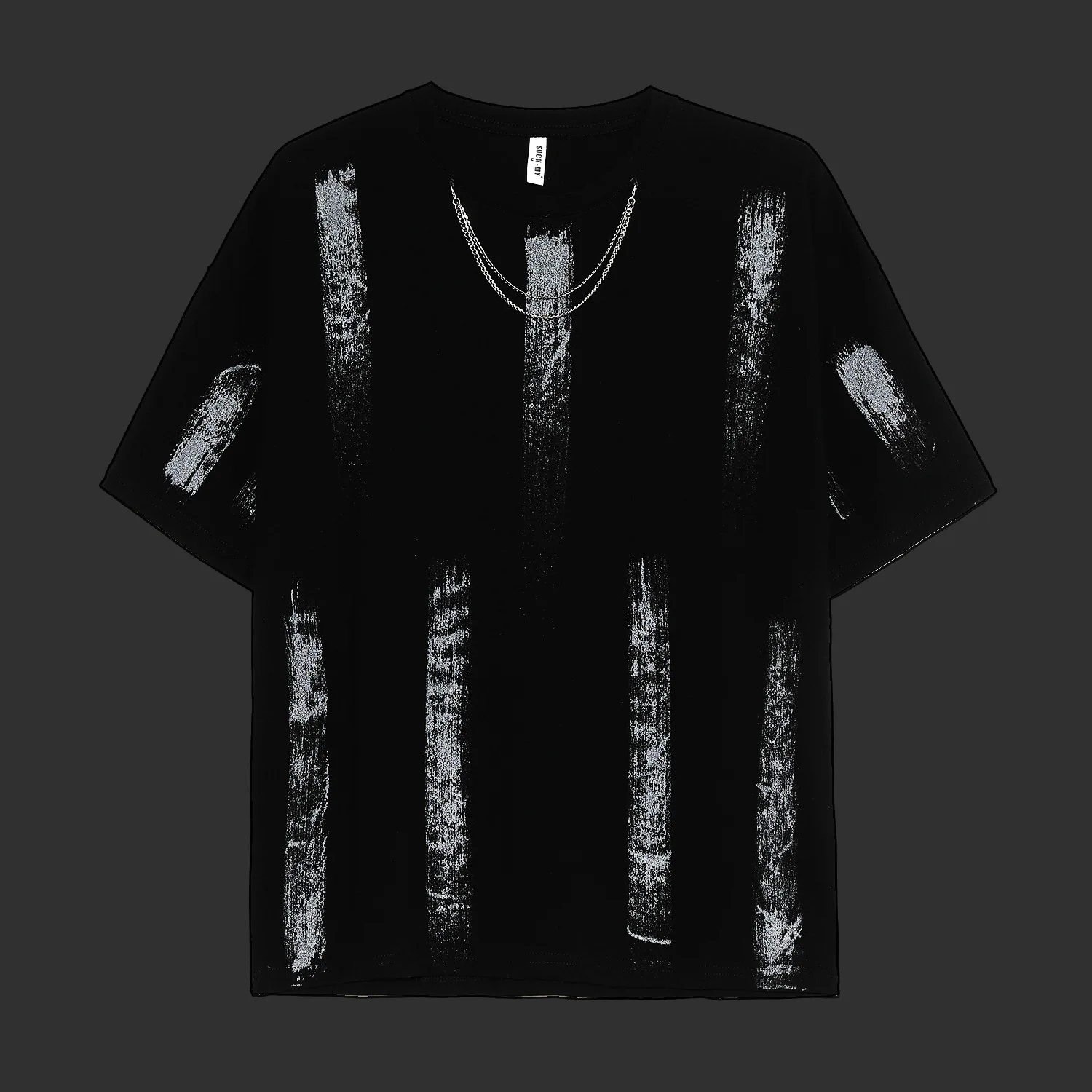 Tide Brand Men's Loose Casual Short-sleeved Men's Shoulder Sleeves Shirt Printing T-shirt Summer Reflective T-shirt Lovers
Tide Brand Men's Loose Casual Short-sleeved Men's Shoulder Sleeves Shirt Printing T-shirt Summer Reflective T-shirt Lovers