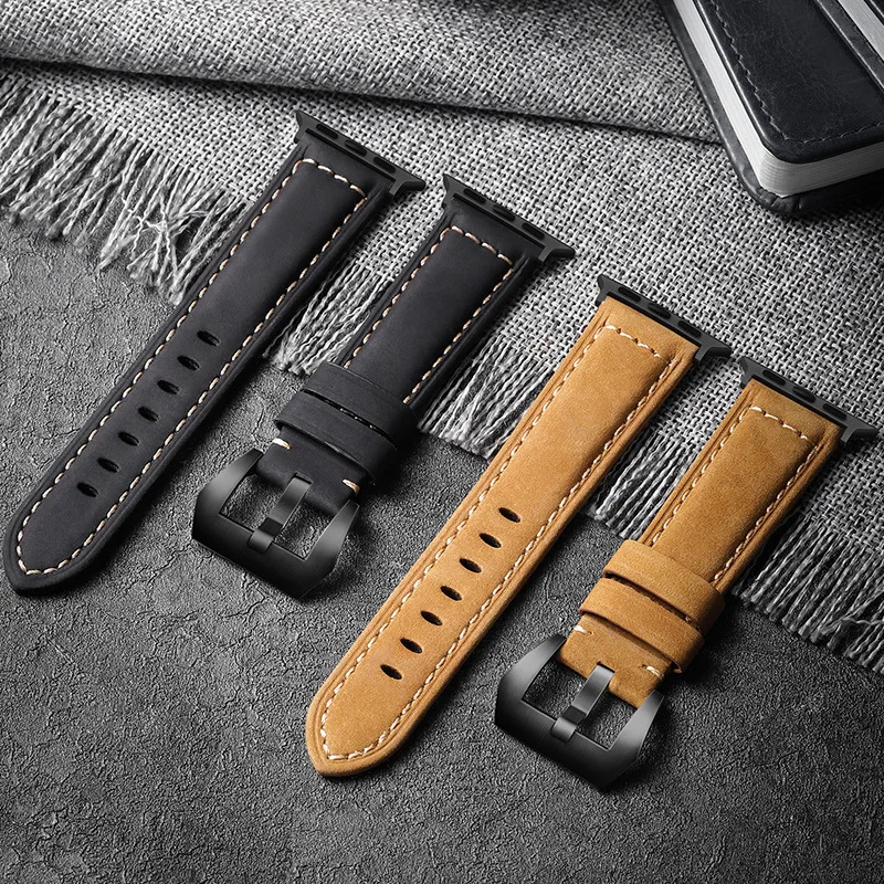 Ремешок BEAFIRY для Apple Watch Band 40 мм 44 мм, коричневый кожаный браслет Crazy Horse для iWatch 6/5/4/3/2/1 38 мм 42 мм, черный браслет для наручных часов
Ремешок BEAFIRY для Apple Watch Band 40 мм 44 мм, коричневый кожаный браслет Crazy Horse для iWatch 6/5/4/3/2/1 38 мм 42 мм, черный браслет для наручных часов