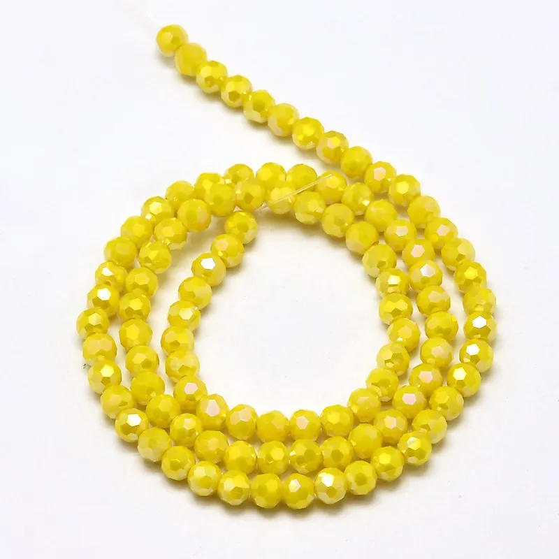 10Strands 4mm Faceted Round Full Rainbow Plated Electroplate Glass Beads For Necklaces Bracelets Jewelry Making , Hole: 1mm
10Strands 4mm Faceted Round Full Rainbow Plated Electroplate Glass Beads For Necklaces Bracelets Jewelry Making , Hole: 1mm