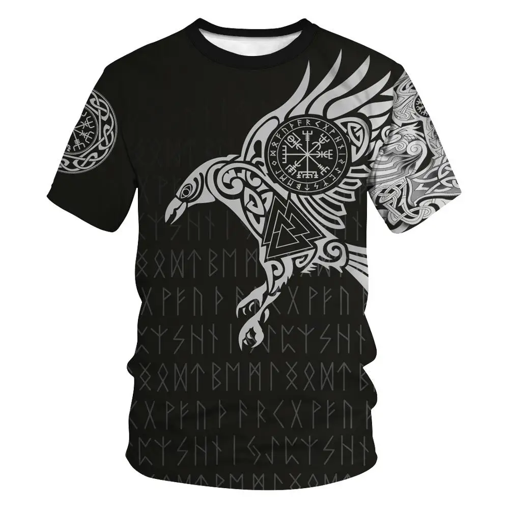 2021 latest Viking symbol 3D printed T-shirt men's street hip-hop unisex men's summer short-sleeved Harajuku T-shirts tops
2021 latest Viking symbol 3D printed T-shirt men's street hip-hop unisex men's summer short-sleeved Harajuku T-shirts tops