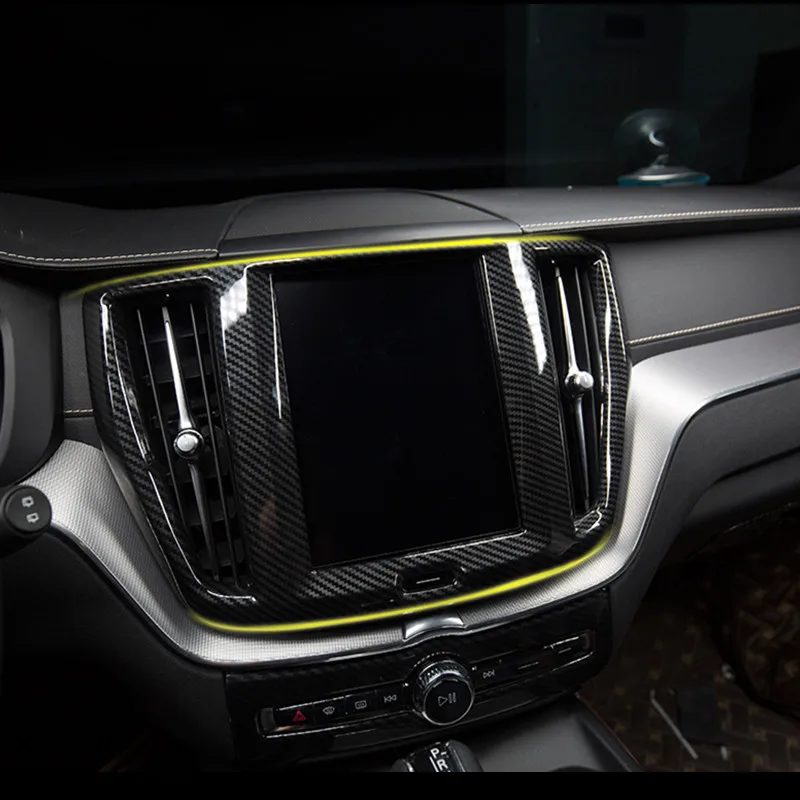 Carbon Fiber Styling Central Control Navigation Screen Frame Trim Cover For Volvo XC60 2018 ABS Auto Accessories
Carbon Fiber Styling Central Control Navigation Screen Frame Trim Cover For Volvo XC60 2018 ABS Auto Accessories