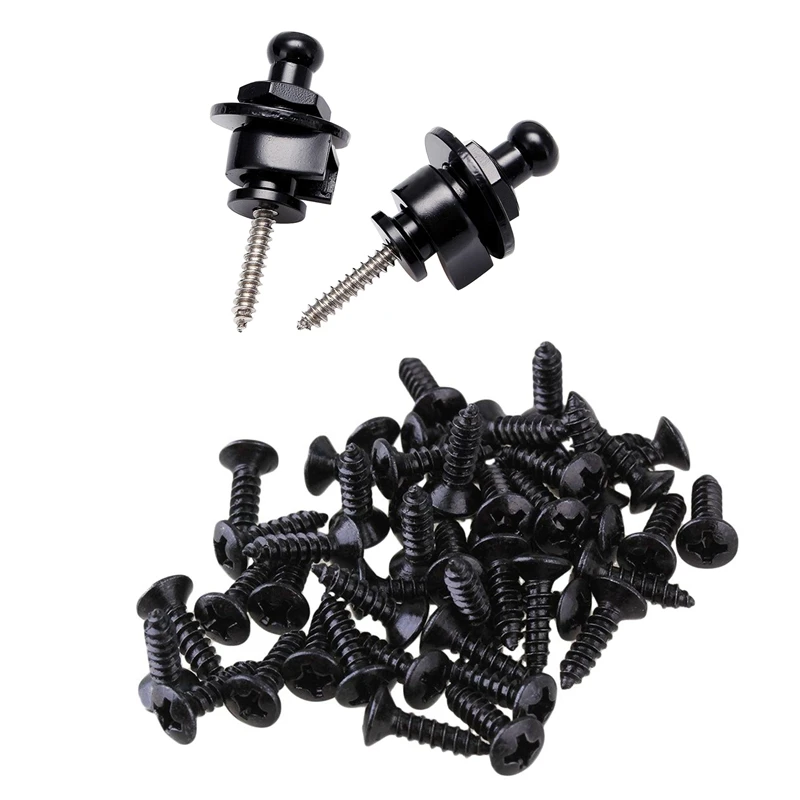 2 Set Accessories: 1 Set 2Pcs Guitar Strap Lock Pin Peg & 1 Set 50X Guitar Bass Screws for Scratchplates Pickguard,Black
2 Set Accessories: 1 Set 2Pcs Guitar Strap Lock Pin Peg & 1 Set 50X Guitar Bass Screws for Scratchplates Pickguard,Black