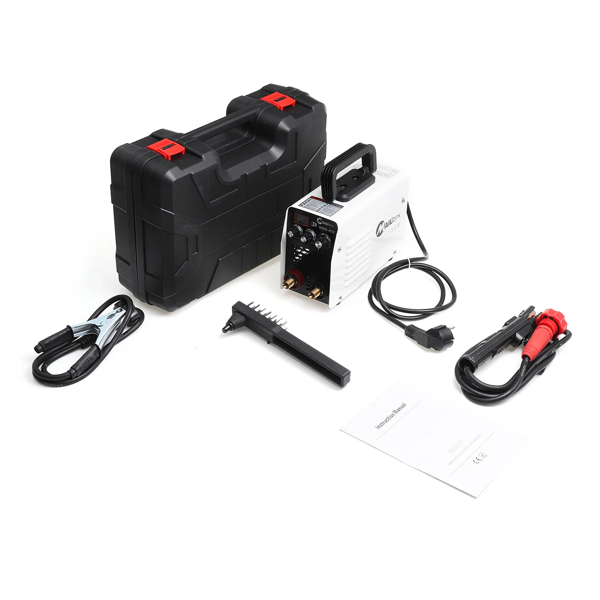 220V Electric Welding Clamp Hot start/Arc Force Digital IGBT Inverter Welder Machine MMA-400 Electrode Holder earth clamp Brush
220V Electric Welding Clamp Hot start/Arc Force Digital IGBT Inverter Welder Machine MMA-400 Electrode Holder earth clamp Brush