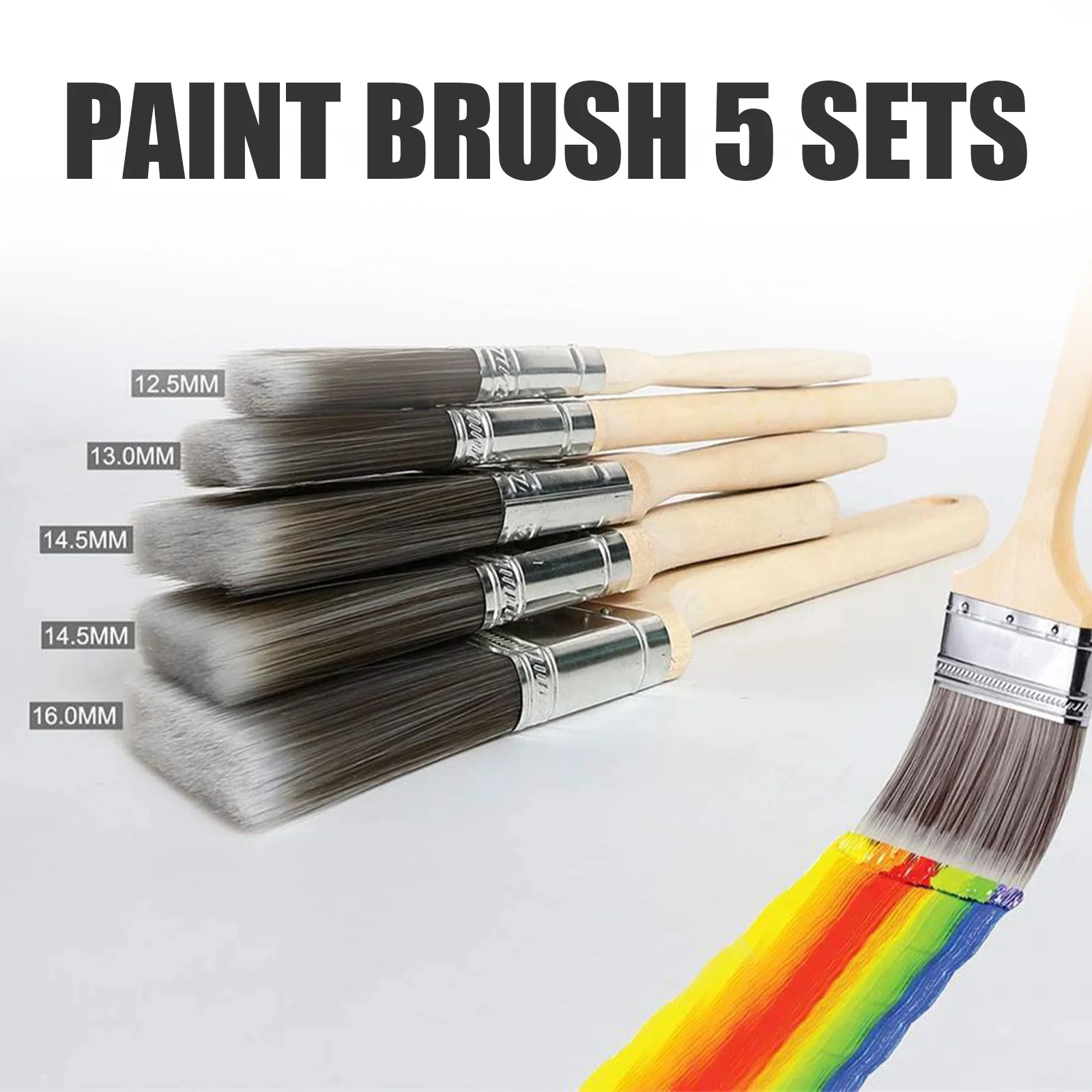 5PCS Paint Brush With Wooden Handle For Wall And Furniture Paint Tool Painting Brushes Set Premium Wall Trim Brush Set Hand Tool
5PCS Paint Brush With Wooden Handle For Wall And Furniture Paint Tool Painting Brushes Set Premium Wall Trim Brush Set Hand Tool