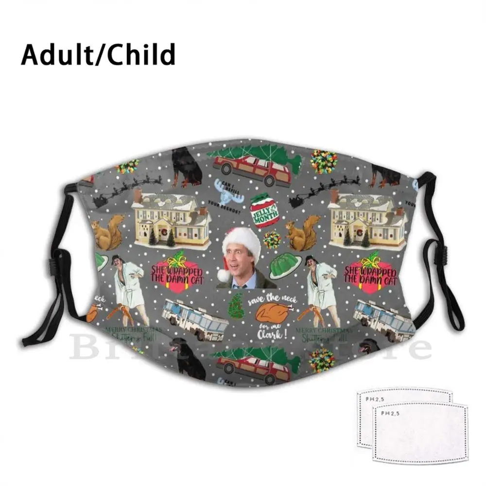 Фильтры National Lampoons для рождественских каникул Pm2.5, моющаяся маска для взрослых и детей «сделай сам», шаблон рождественских лампонов, Эдди гри... 
Фильтры National Lampoons для рождественских каникул Pm2.5, моющаяся маска для взрослых и детей «сделай сам», шаблон рождественских лампонов, Эдди гри...