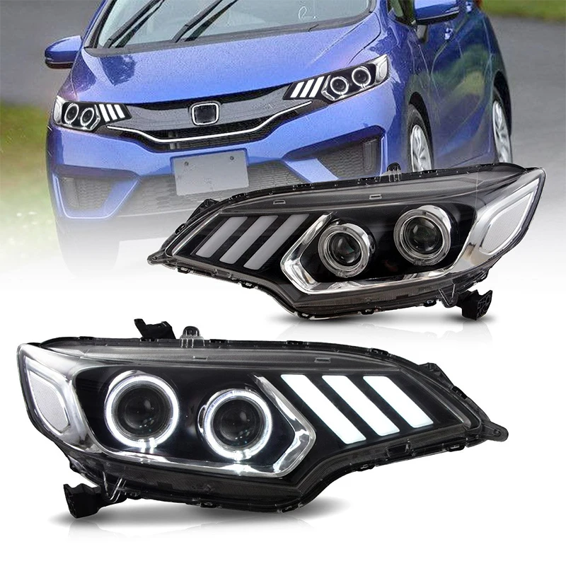 Headlamp Car Headlights Assembly For Honda Fit Jazz 2014-2020 Headlight LED DRL With Moving Turn Signal Dual Beam Lens 
Headlamp Car Headlights Assembly For Honda Fit Jazz 2014-2020 Headlight LED DRL With Moving Turn Signal Dual Beam Lens