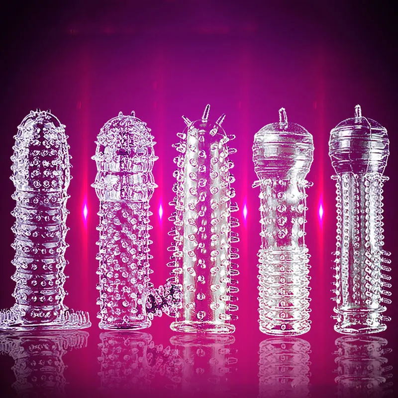 

Многоразовые презервативы, рукав для пениса, секс-игрушка для мужчин, для задержки эякуляции, стимуляция точки G, безопасная контрацепция, эротическое кольцо для пениса, удлинитель