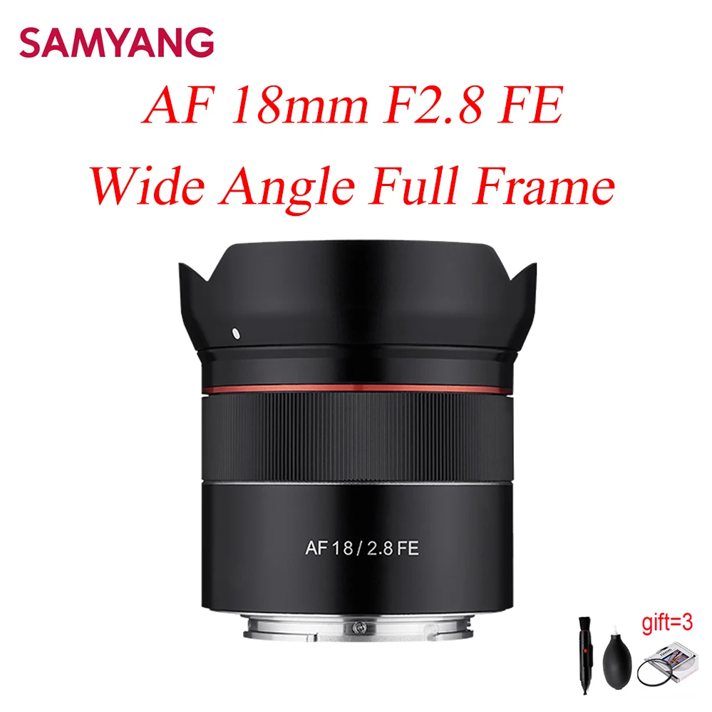 Широкоугольный объектив Samyang 18 мм F2.8 FE для камеры Sony с автофокусом A7R4 A7M3 A7S3 A7Riii A7 A7R
